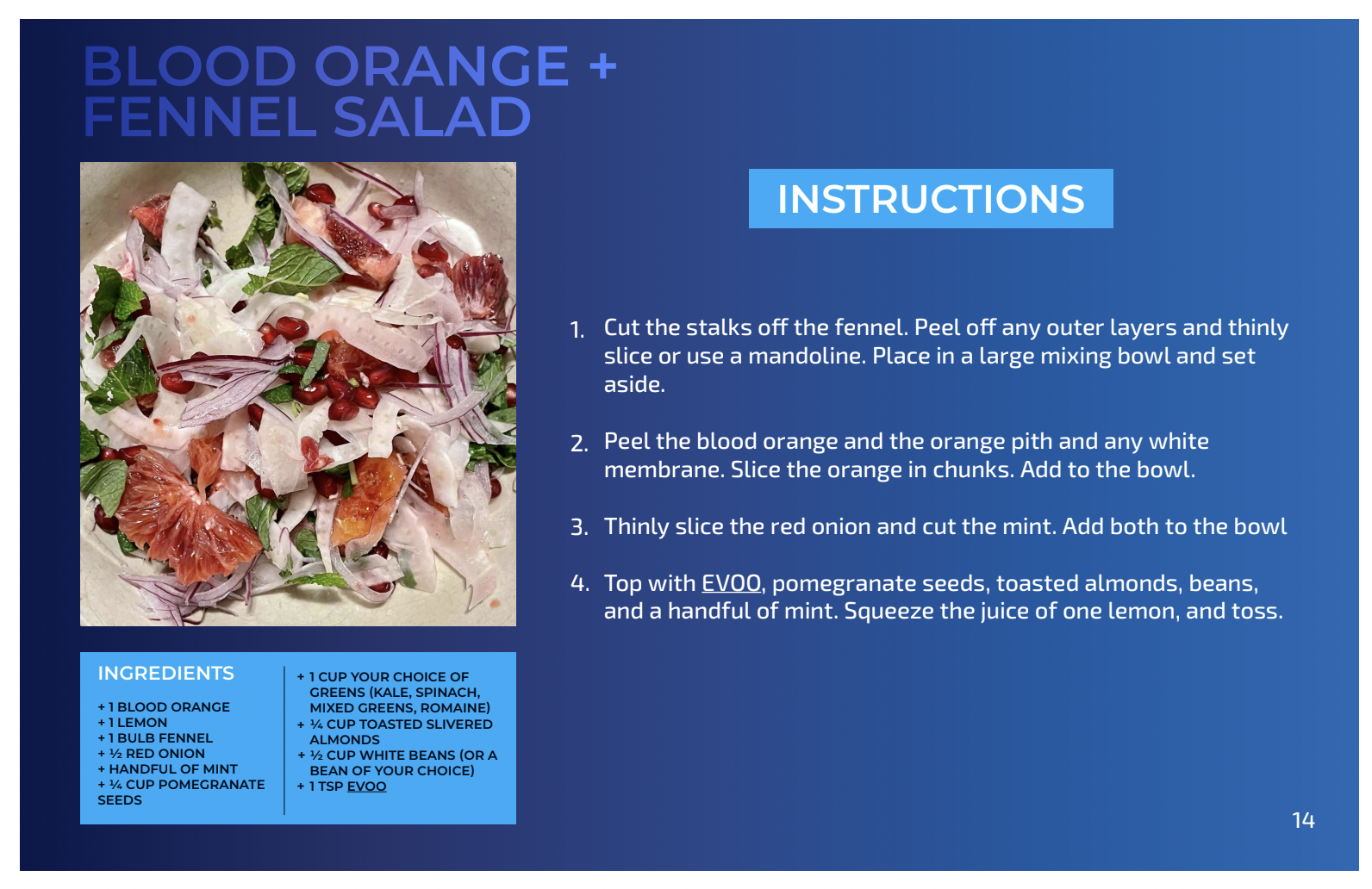 bryan johnson recipe blood orange fennel salad