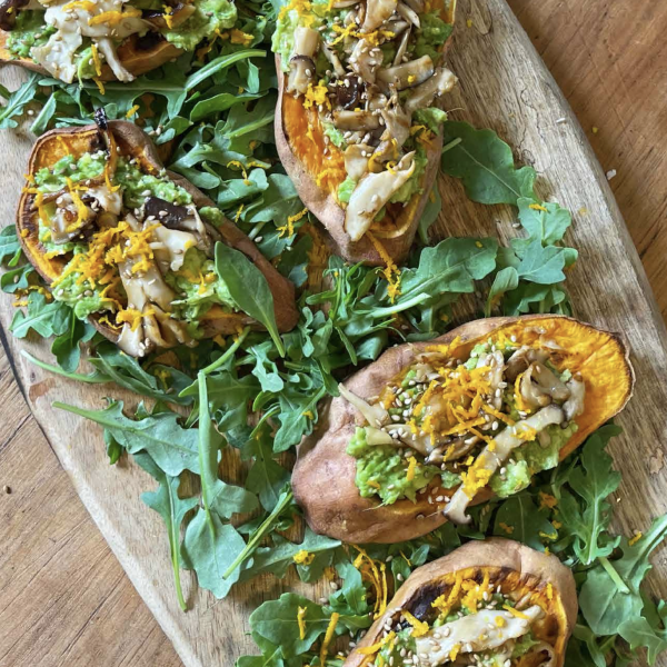 Sweet Potato + Mushroom Toast