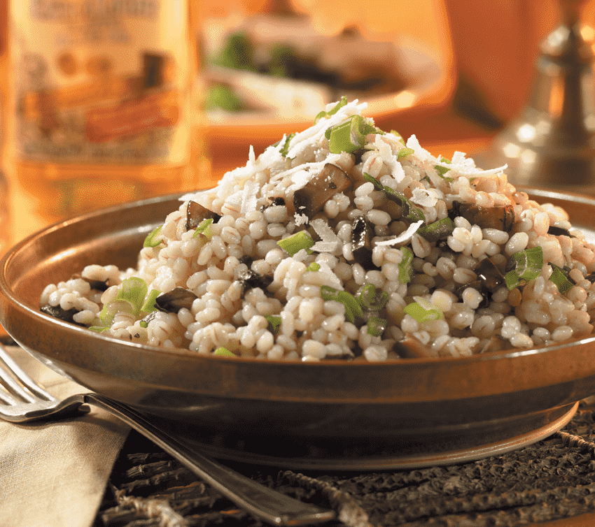 Barley Risotto with Artichokes and Mushrooms