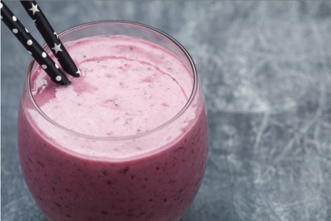 Blackberry-Mango Smoothie Bowls with Barberries