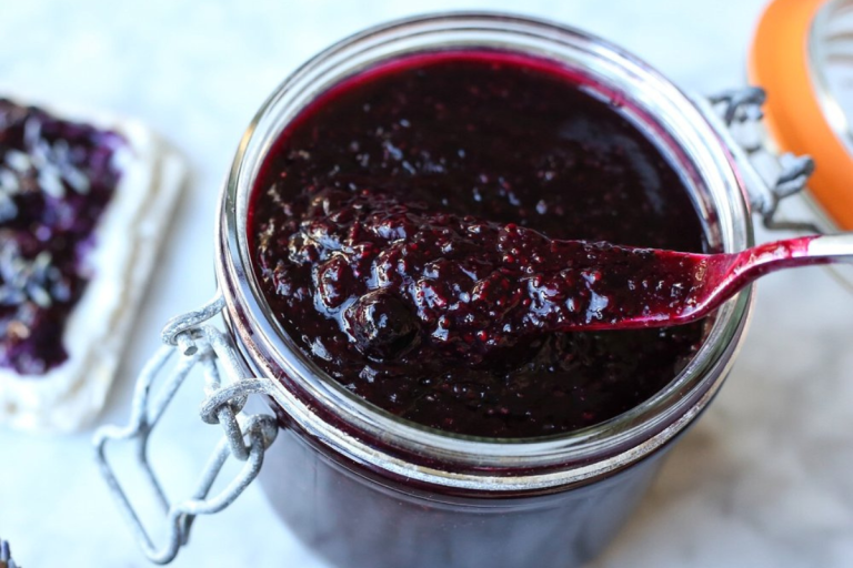 Blueberry-Lavender Chia Jam