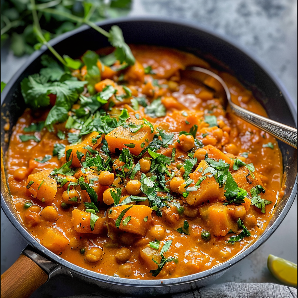 Butternut Squash Curry with Cucumber Relish