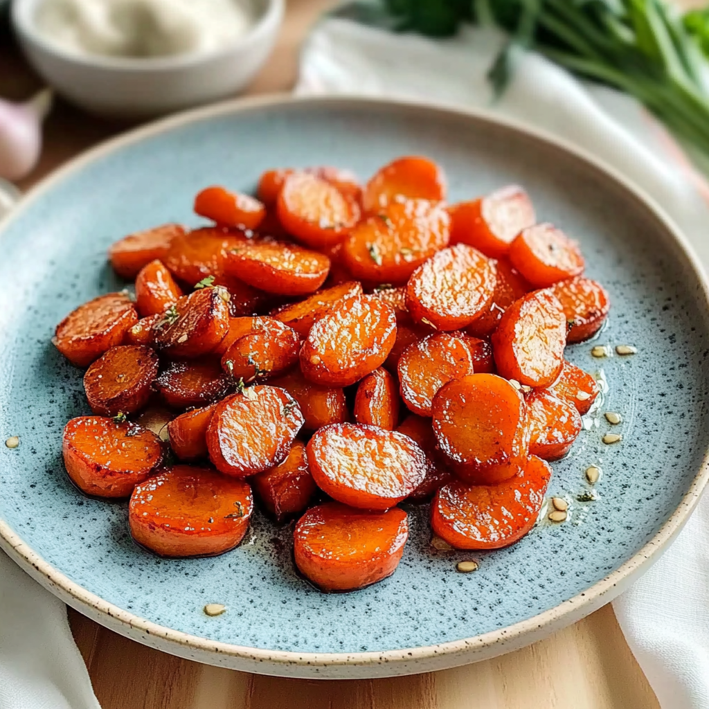 Caramelized Carrots with Lime Yogurt