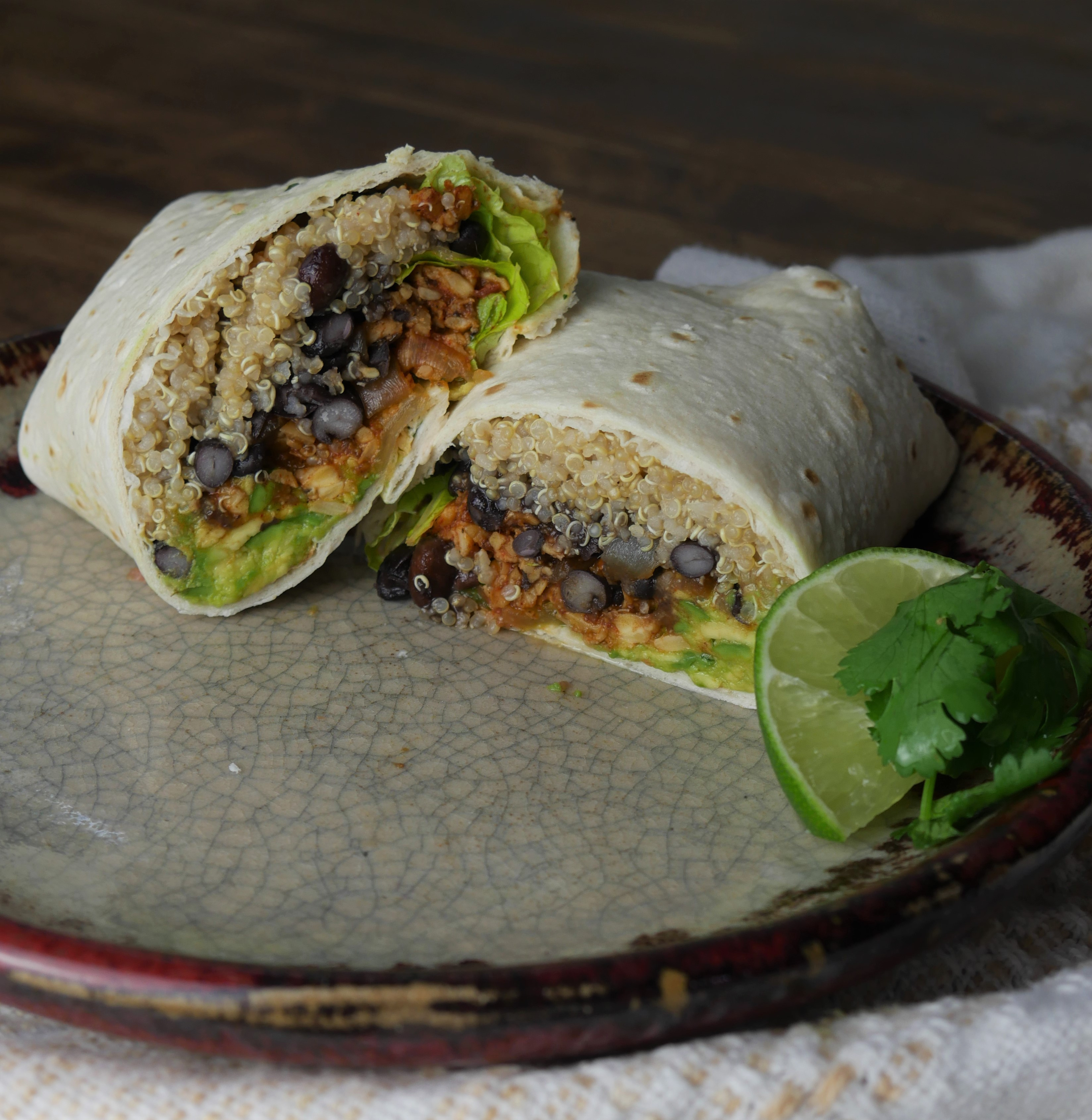 Chickpea and Tempeh Breakfast Burritos