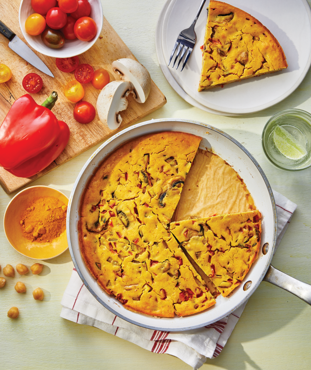 Chickpea Flour Vegetable Frittata