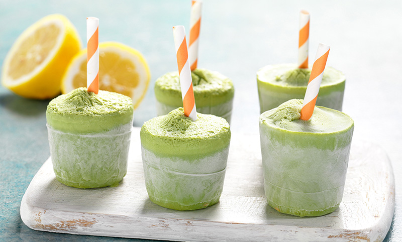 Coconut Matcha Popsicles