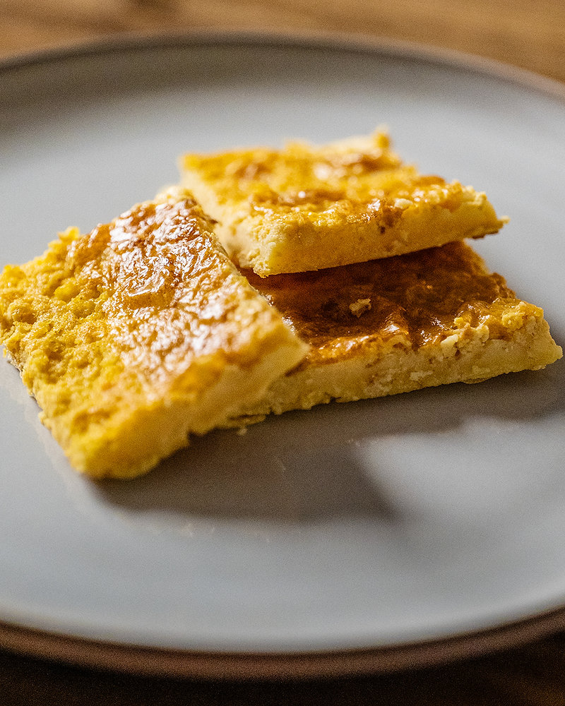 Garbanzo bean bread (farinata di ceci)