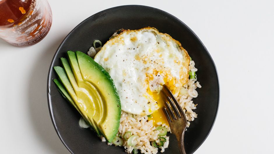 Kimchi, Egg, and Avocado Bowl