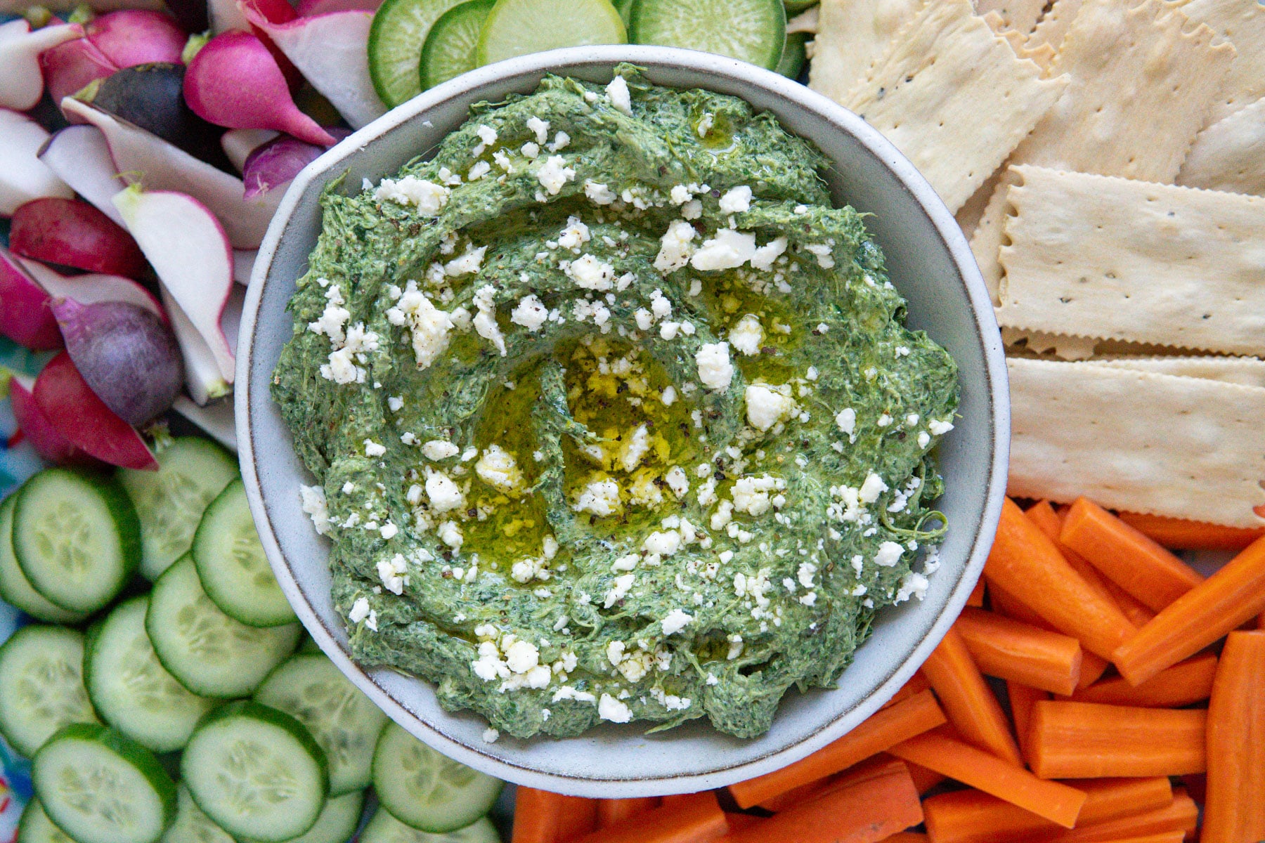Lemony Spinach-Tahini Dip