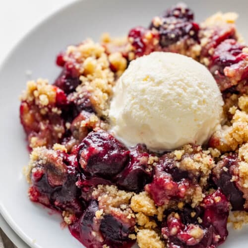 Mixed Berry and Almond Crisp