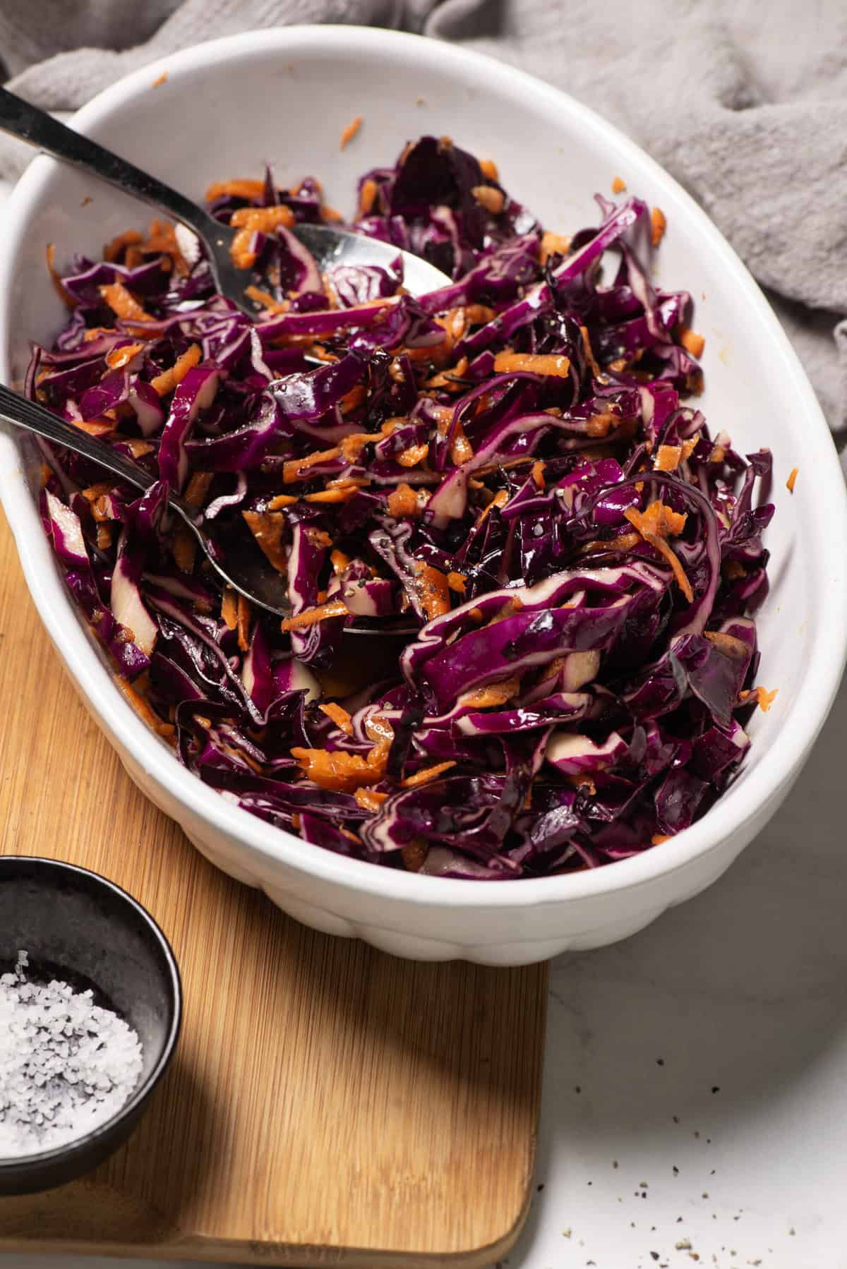 Purple Cabbage Slaw with Thai-Style Lime Dressing