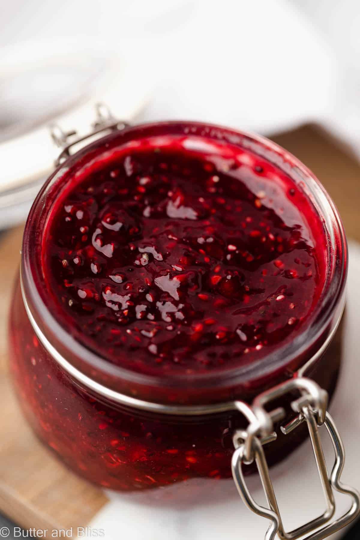 Raspberry-Vanilla Chia Jam