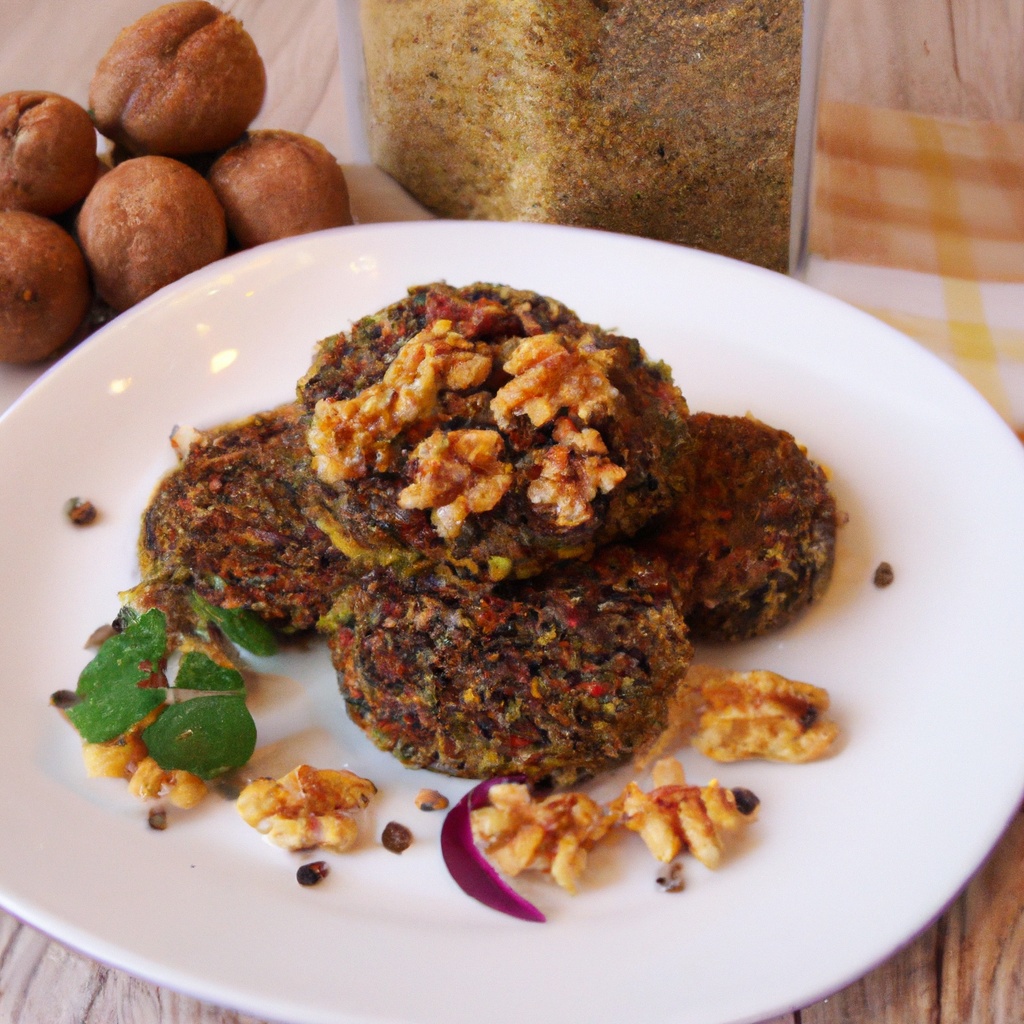 Red Lentil Patties with Mushroom Gravy