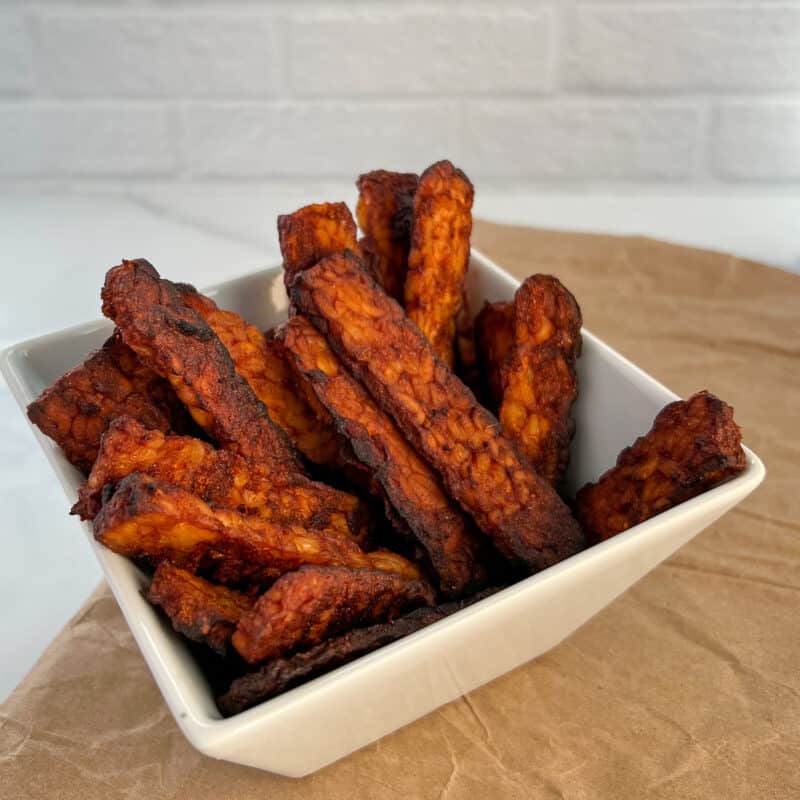 Roasted Cabbage Wedges with Tempeh Bacon