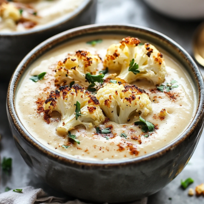 Roasted Cauliflower Soup