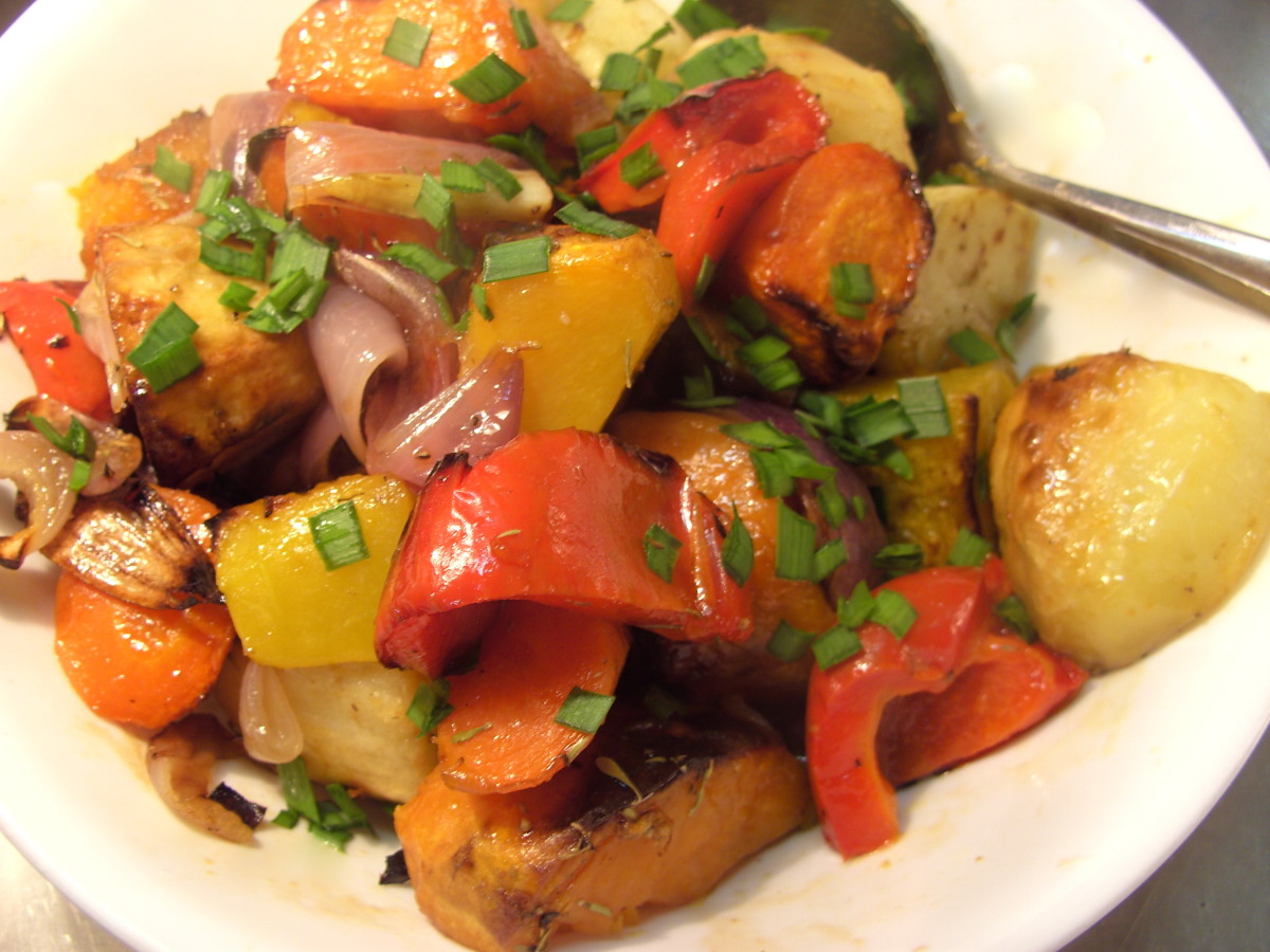 Roasted Root Vegetables with Balsamic Syrup
