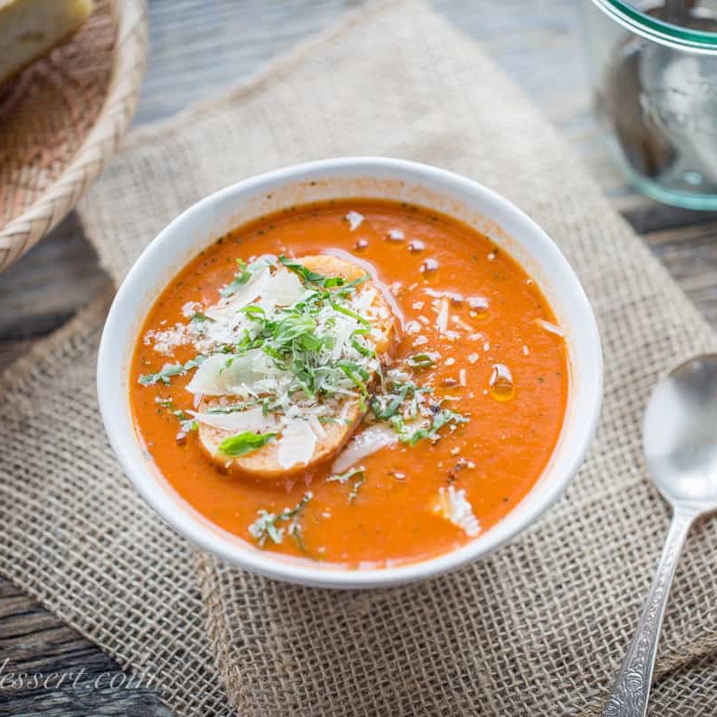 Roasted Tomato-Basil Soup