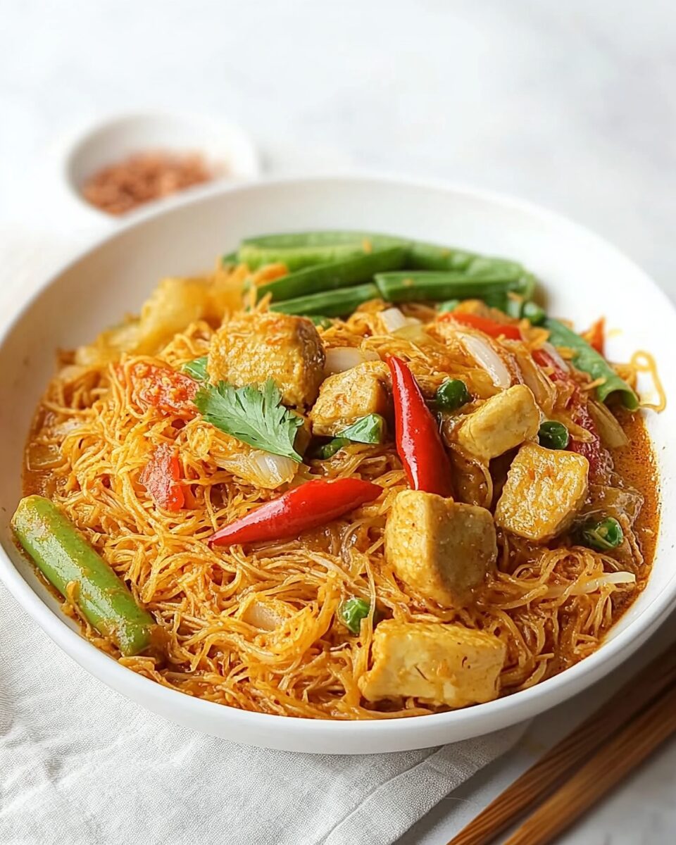 Singapore-Style Noodles with Tempeh