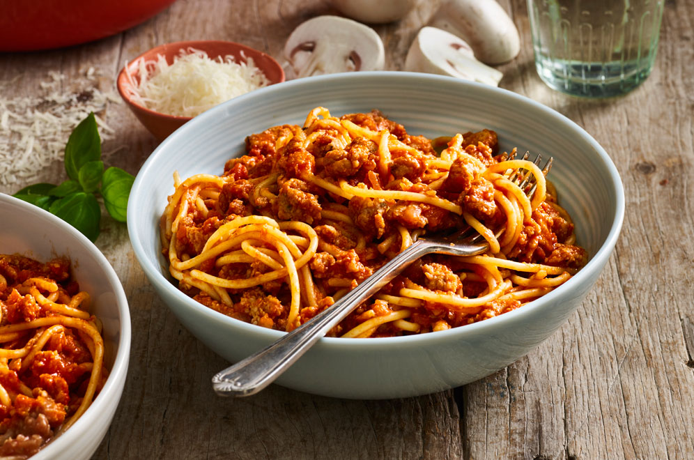 Spaghetti with Mushroom Bolognese