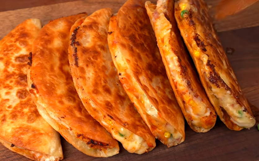 Spicy Potato and Spinach Quesadillas