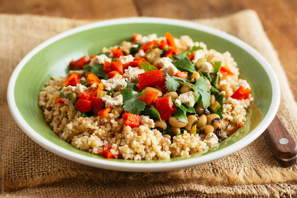 Stewed Black-Eyed Peas with Swiss Chard