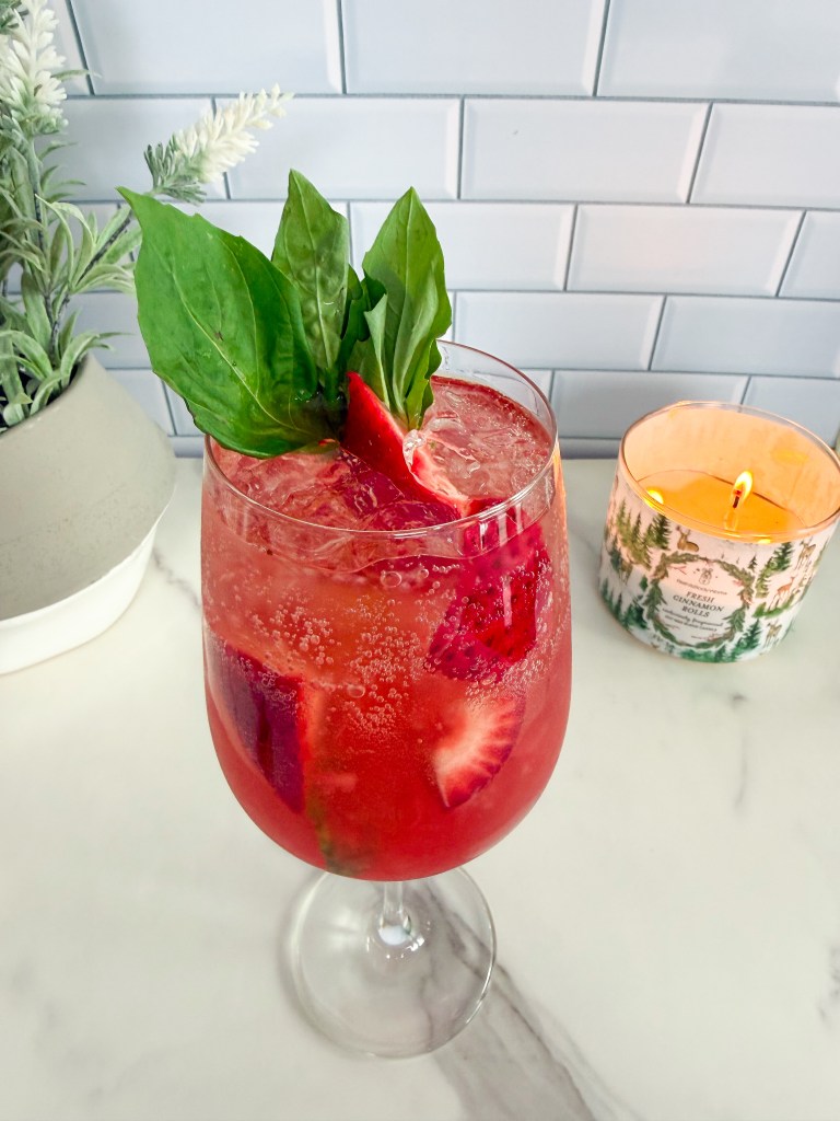 Strawberry and Basil Refresher