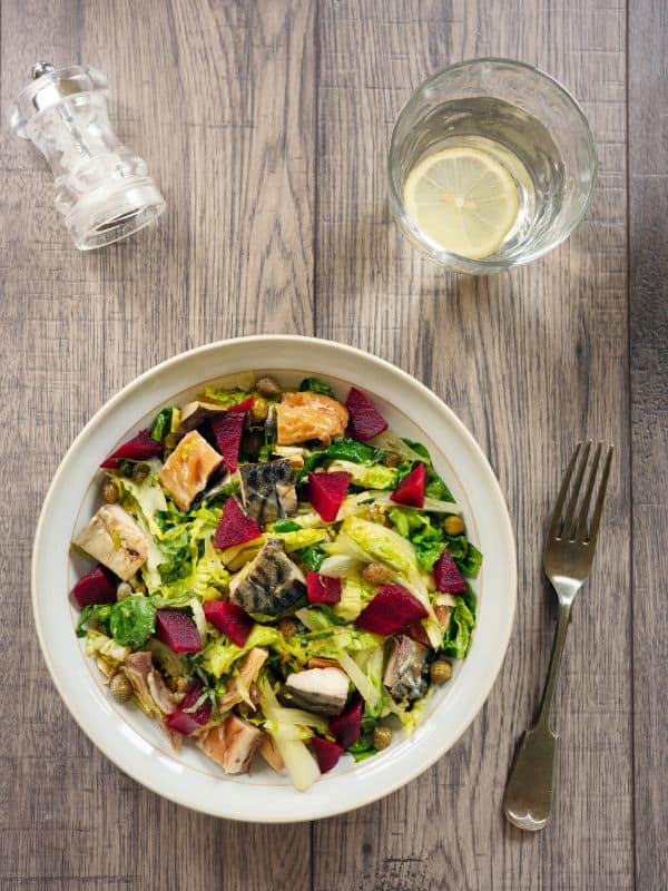 Summer Tomato Salad with Smoked Mackerel