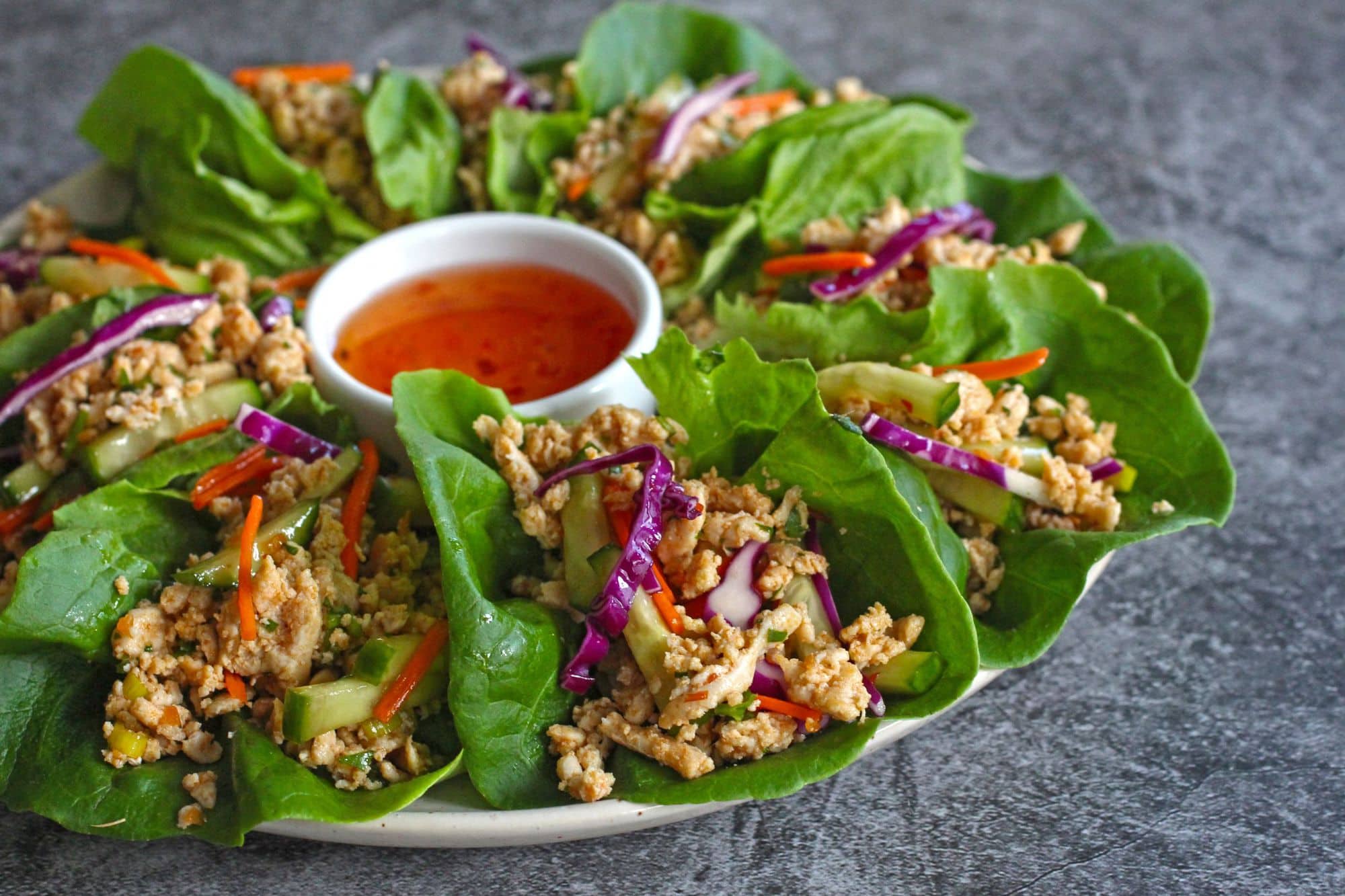 Thai Turkey Larb Lettuce Wraps